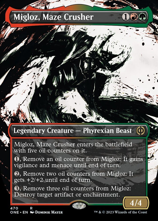 Migloz, Maze Crusher [#470 Compleat FOIL] (ONE-R)