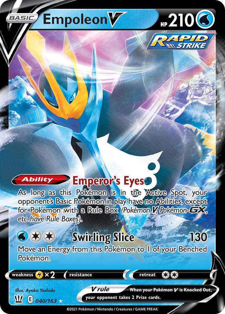 Empoleon V - 040/163 (SWSH05) Ultra Rare - Near Mint Holofoil