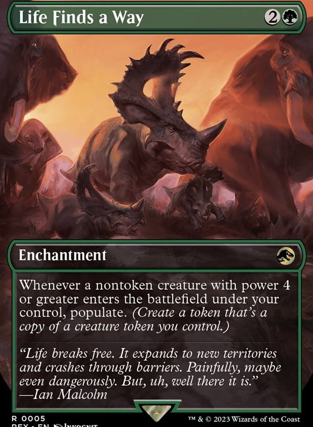 Life Finds a Way [#0005 Borderless] (REX-R)
