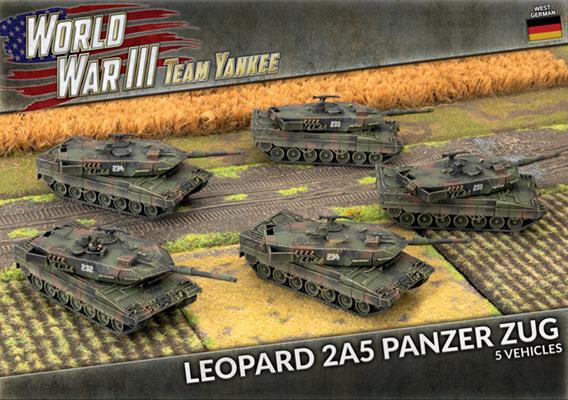 Flames of War: Team Yankee WW3: West German (TGBX18) - Leopard 2A5 Panzer Zug (Plastic)