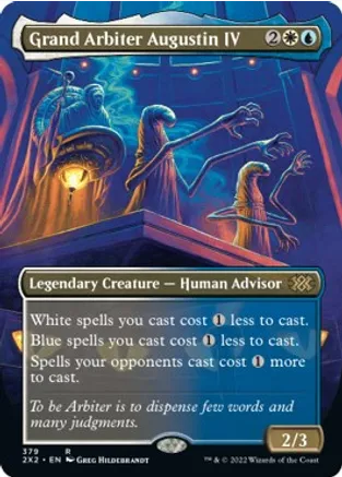 Grand Arbiter Augustin IV [#379 Alternate-Art Borderless] (2X2-R-FOIL)