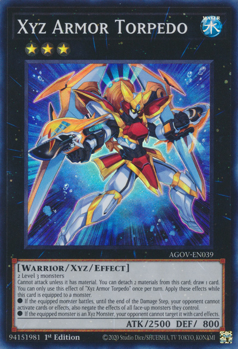 Xyz Armor Torpedo (AGOV-EN039) Super Rare - Near Mint 1st Edition