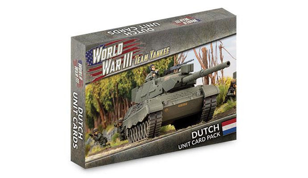Flames of War: Team Yankee WW3: Dutch (WW3-09D) - Unit Cards