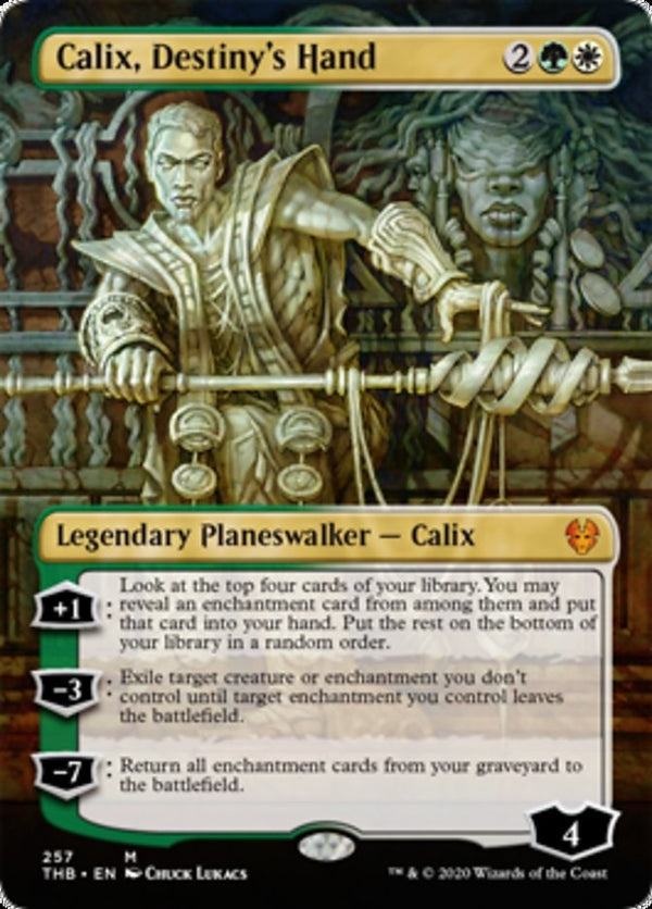 Calix, Destiny's Hand [#257 Borderless Planeswalker] (THB-M)