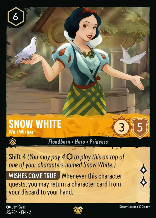 Snow White - Well Wisher (Rise of the Floodborn 25/204) Legendary - Near Mint
