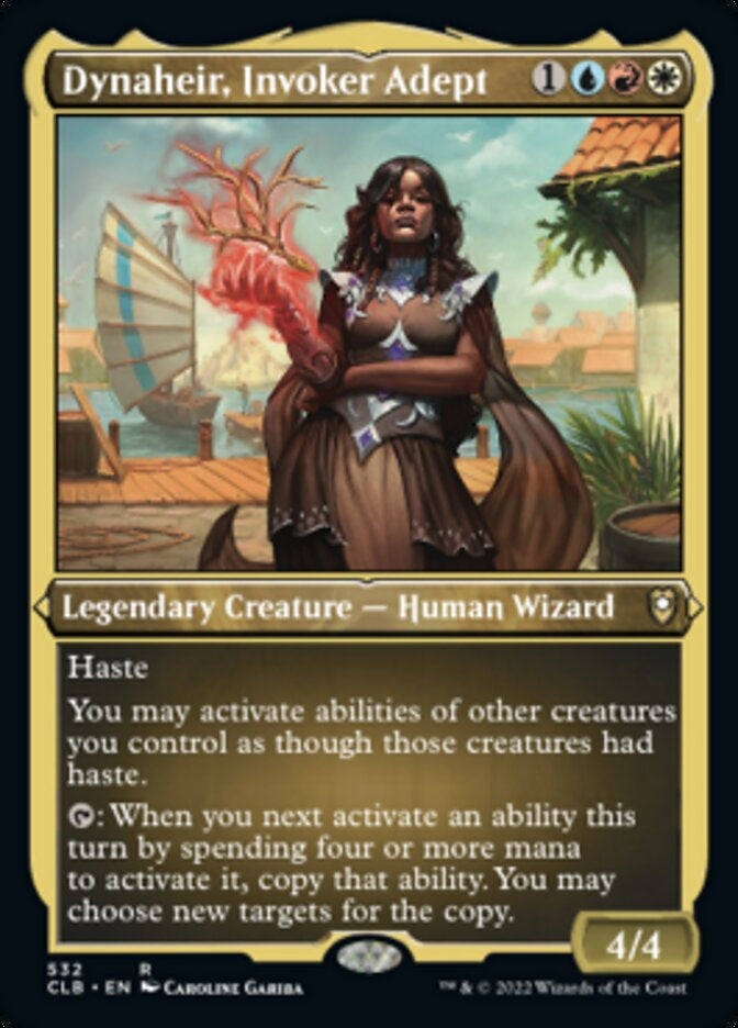 Dynaheir, Invoker Adept [#532 Etched Foil] (CLB-R)