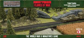 Flames of War: WWII: Battlefield in a Box (BB135) - Train Tracks (Early / Mid / Late)