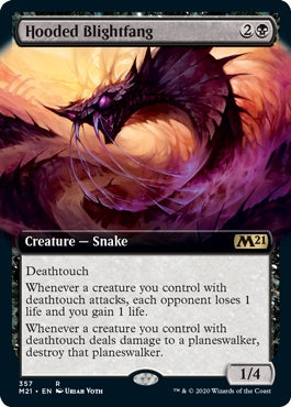 Hooded Blightfang [#357 Extended Art] (M21-R)