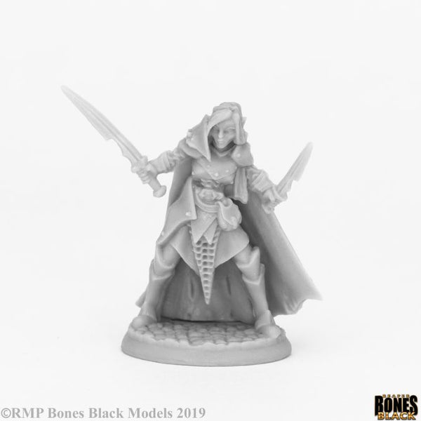 Bones Black 44070: Dark Elf Female Warrior