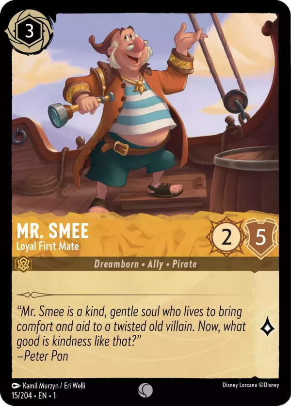 Mr. Smee - Loyal First Mate (The First Chapter 15/204) Common - Near Mint