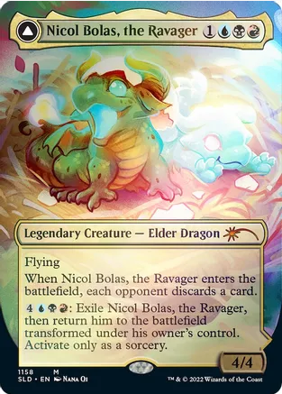 Nicol Bolas, the Ravager // Nicol Bolas, the Arisen (SLD-M-FOIL)