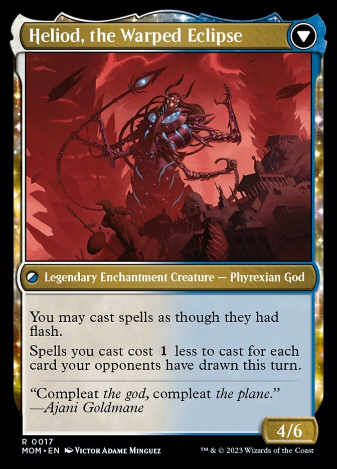 Heliod, the Radiant Dawn // Heliod, the Warped Eclipse [#0017] (MOM-R)