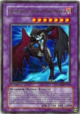 Elemental HERO Dark Neos (POTD-EN033) 1st Edition