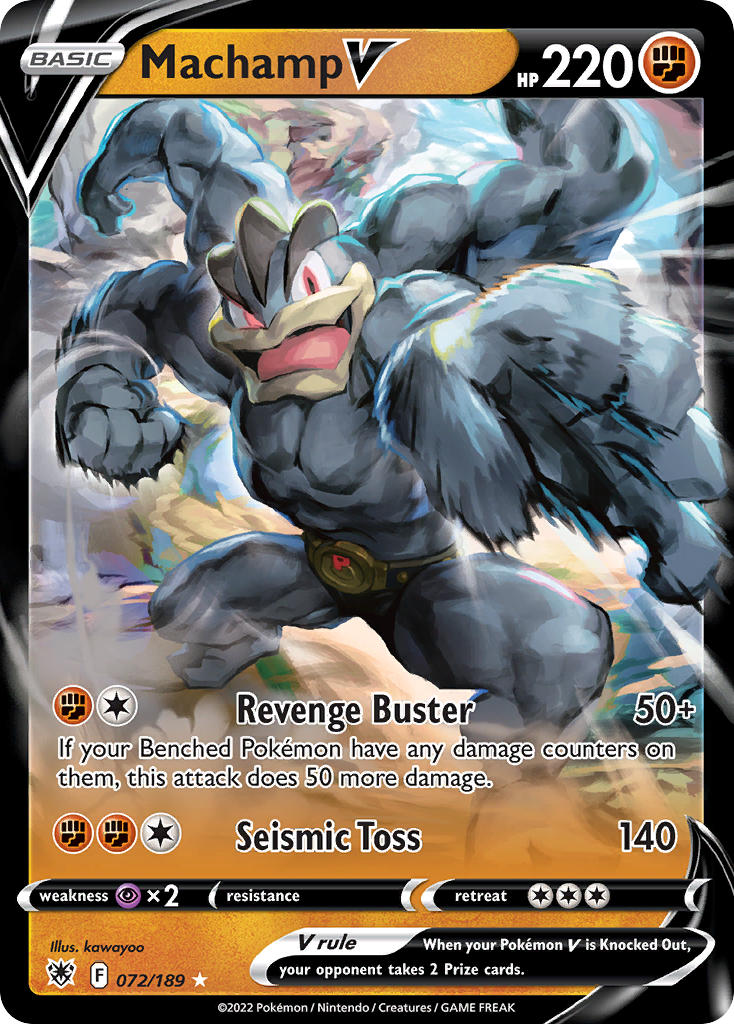 Machamp V - 072/189 (SWSH10) Ultra Rare - Near Mint Holofoil