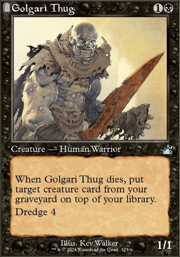 Golgari Thug [#0325 Retro Frame] (RVR-U)
