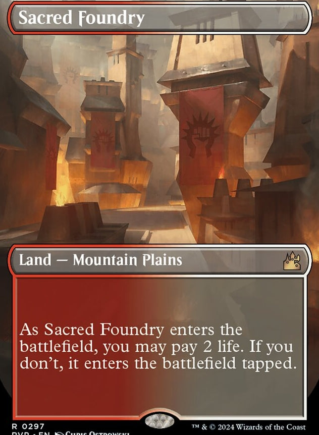 Sacred Foundry [#0297 Borderless Shocklands] (RVR-R)