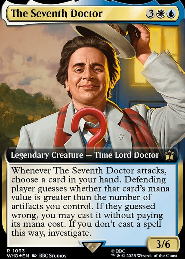 The Seventh Doctor [#1033 Surge Foil Extended Art] (WHO-R)