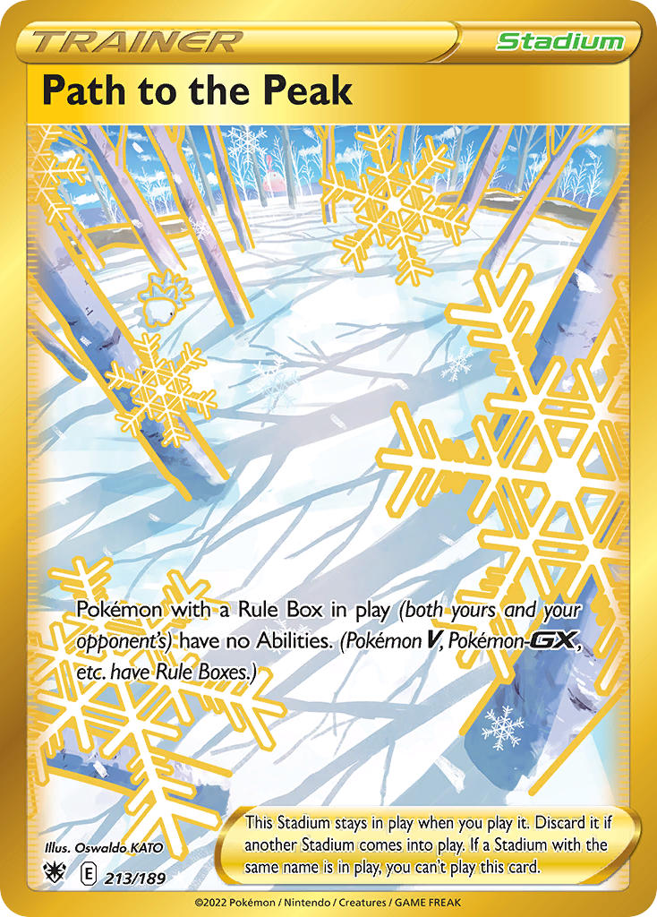 Path to the Peak - 213/189 (SWSH10) Secret Rare - Near Mint Holofoil