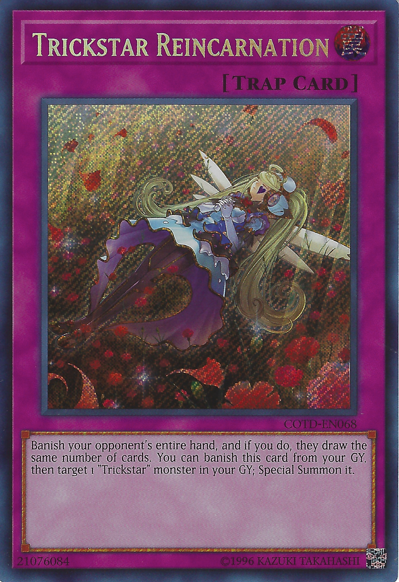 Trickstar Reincarnation (COTD-EN068) Near Mint Unlimited - Secret Rare