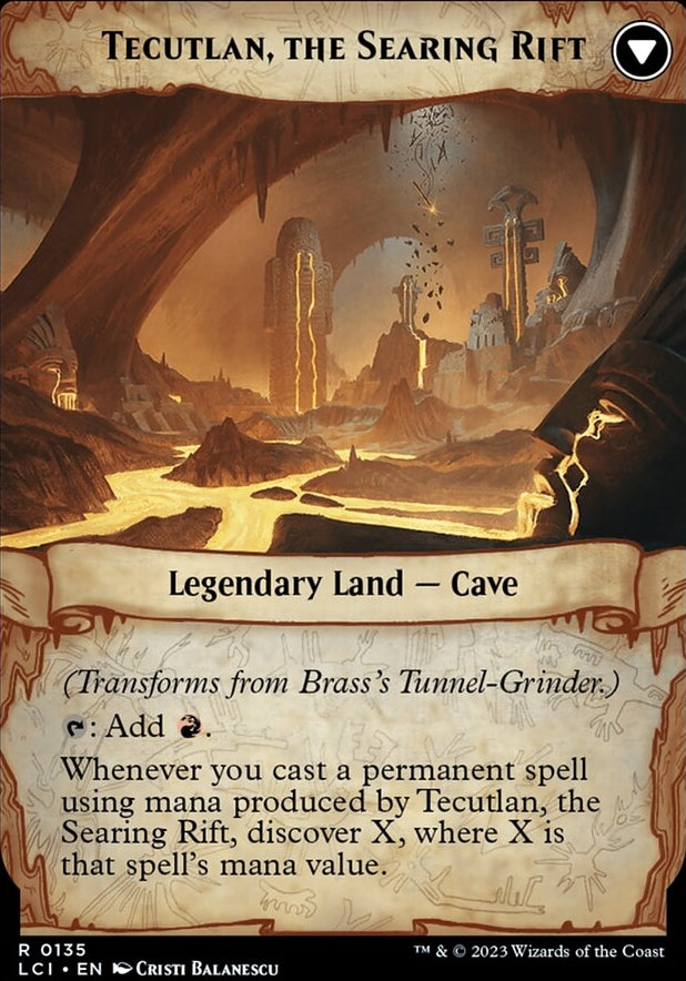 Brass's Tunnel-Grinder // Tecutlan, the Searing Rift [#0135] (LCI-R)