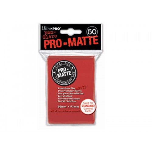 Ultra-PRO: Standard Sleeves - Pro-Matte:  Red (50)