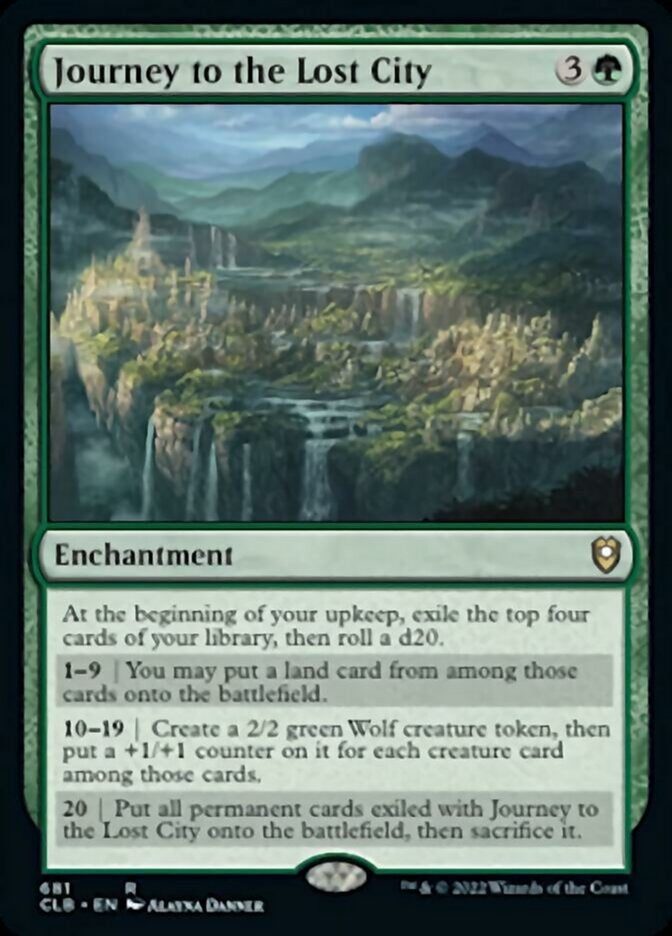 Journey to the Lost City [#681 Commander Decks] (CLB-R)