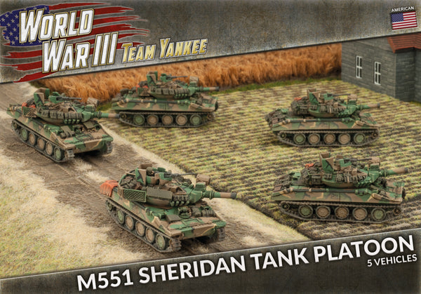 Flames of War: Team Yankee WW3: USA (TUBX17) - M551 Sheidan Tank Platoon (Plastic)