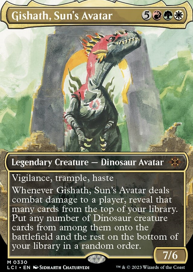 Gishath, Sun's Avatar [#0330 Borderless] (LCI-M)