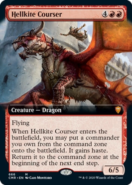 Hellkite Courser [#666 Extended Art] (CMR-M)