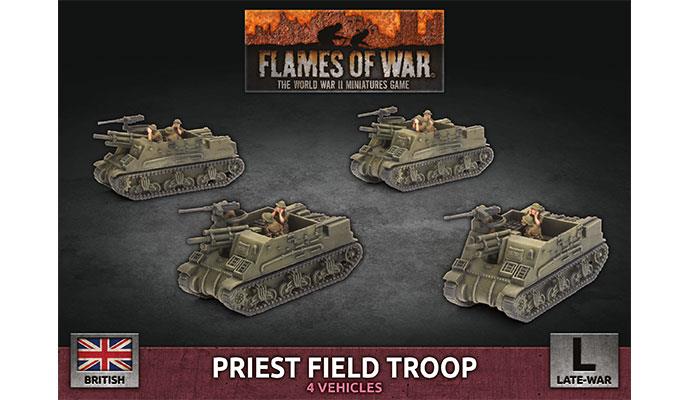 Flames of War: WWII: British (BBX64) - Priest Field Troop (Plastic) (Late) (04/18/20)