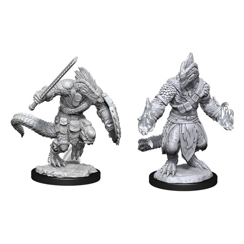 D&D: Nolzur's Marvelous Miniatures - Lizardfolk Barbarian and Cleric W15