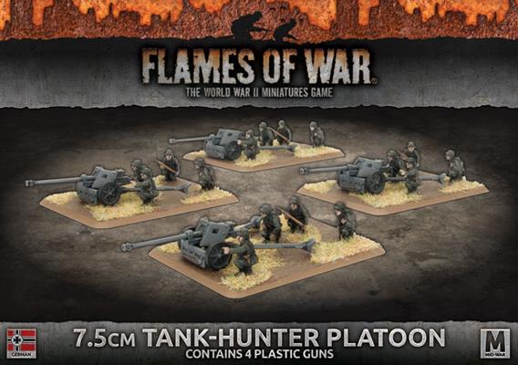 Flames of War: WWII: German (GBX116) - 7.5cm Tank Hunter Platoon (Plastic) (Early)