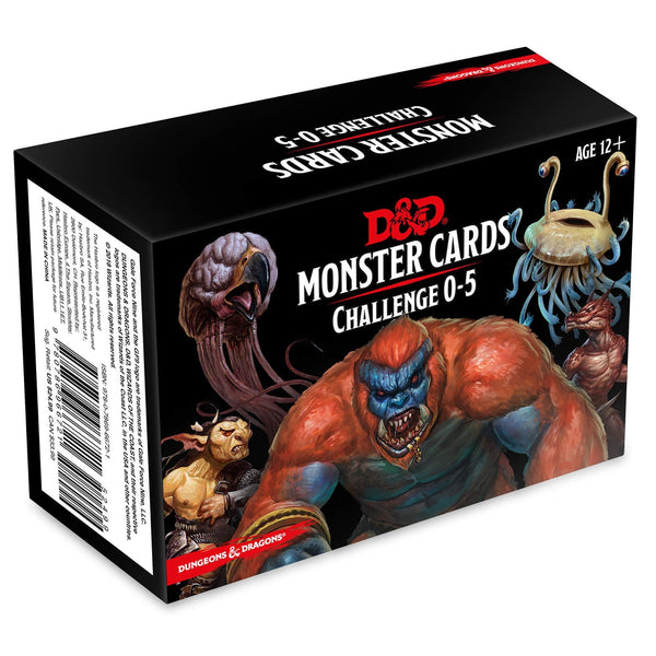 D&D 5E: Monster Cards - Challenge 0-5