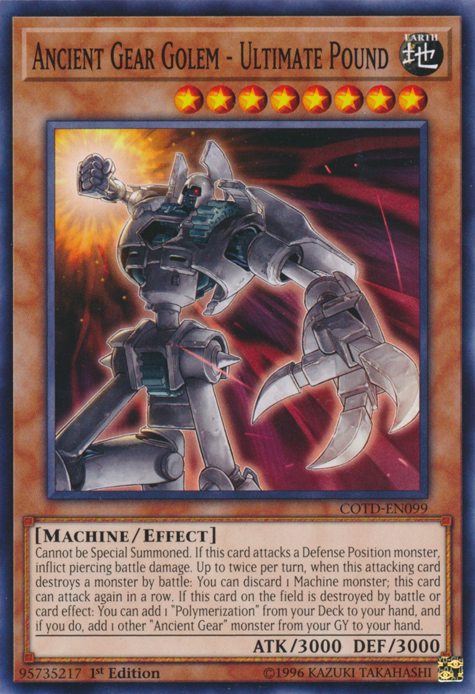 Ancient Gear Golem - Ultimate Pound (COTD-EN099) Near Mint 1st Edition - Common