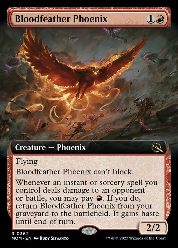 Bloodfeather Phoenix [#0362 Extended Art] (MOM-R)