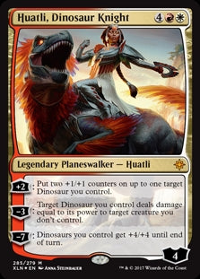 Huatli, Dinosaur Knight [#285] (XLN-M-PD)