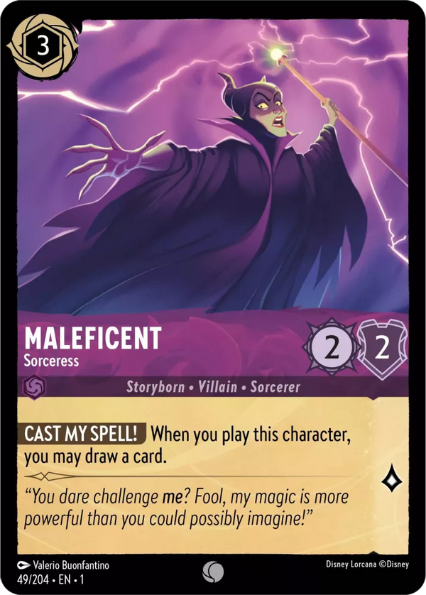 Maleficent - Sorceress (The First Chapter 49/204) Common - Near Mint