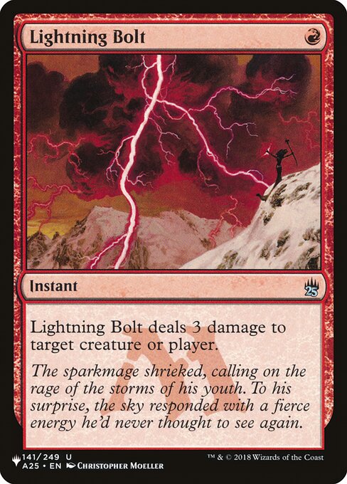 Lightning Bolt (A25-U-LIST)