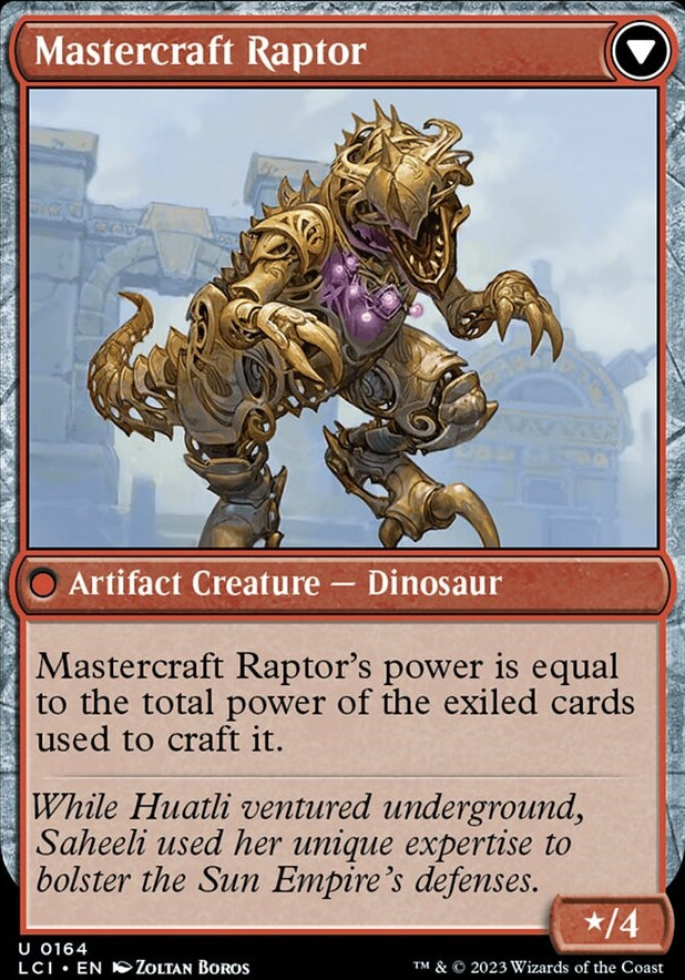Saheeli's Lattice // Mastercraft Raptor [#0164] (LCI-U)