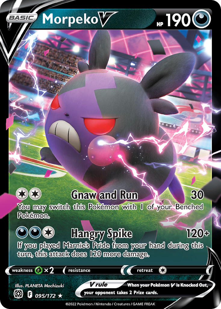 Morpeko V - 095/172 (SWSH09) Ultra Rare - Near Mint Holofoil