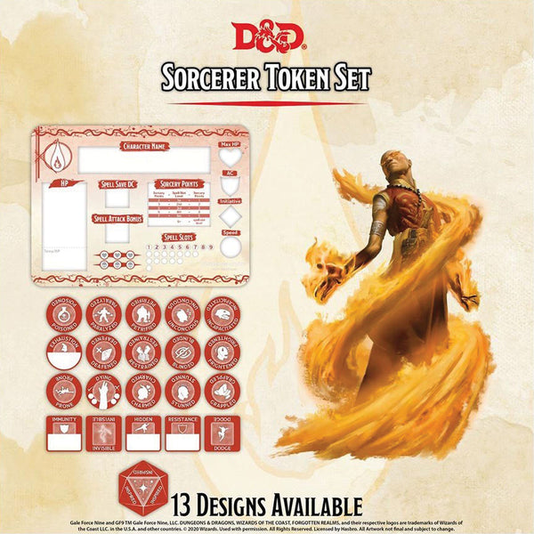 D&D 5E: Sorcerer Token Set