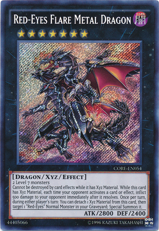 Red-Eyes Flare Metal Dragon (CORE-EN054) Secret Rare - Near Mint Unlimited