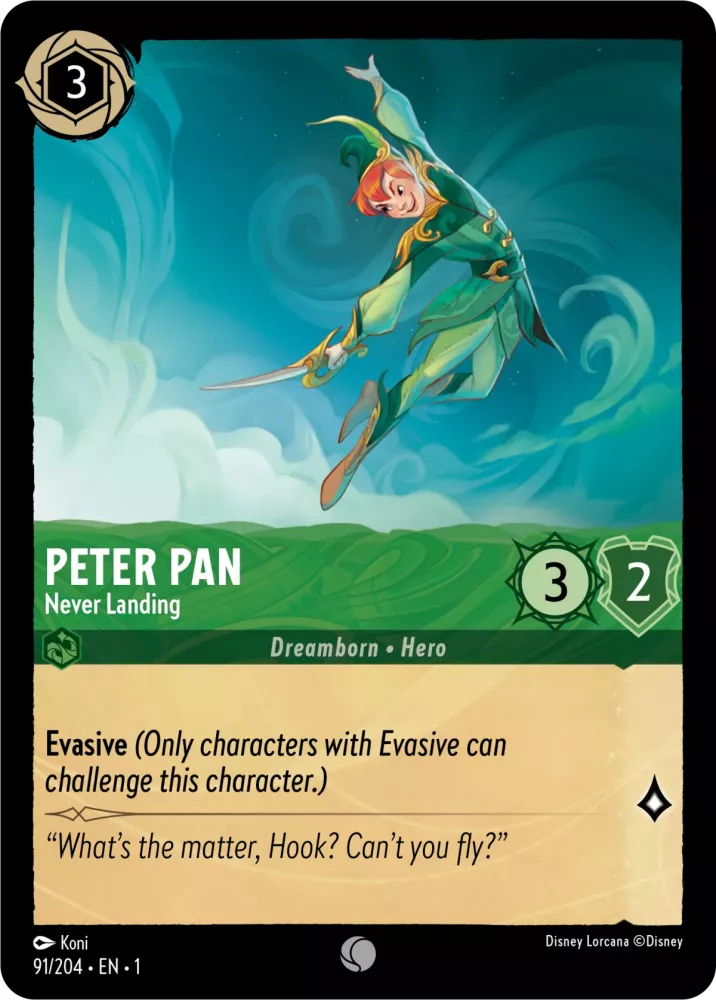 Peter Pan - Never Landing (The First Chapter 91/204) Common - Near Mint