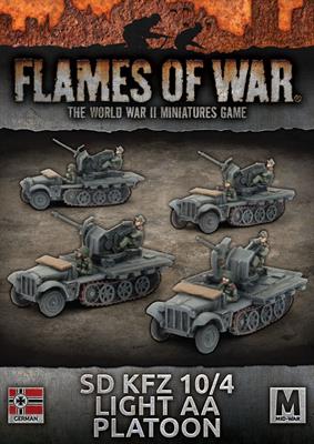 Flames of War: WWII: German (GBX111) - Sd Kfz 10/4 Light AA Platoon (Early)