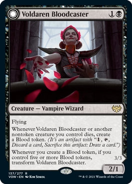 Voldaren Bloodcaster // Bloodbat Summoner (VOW-R)