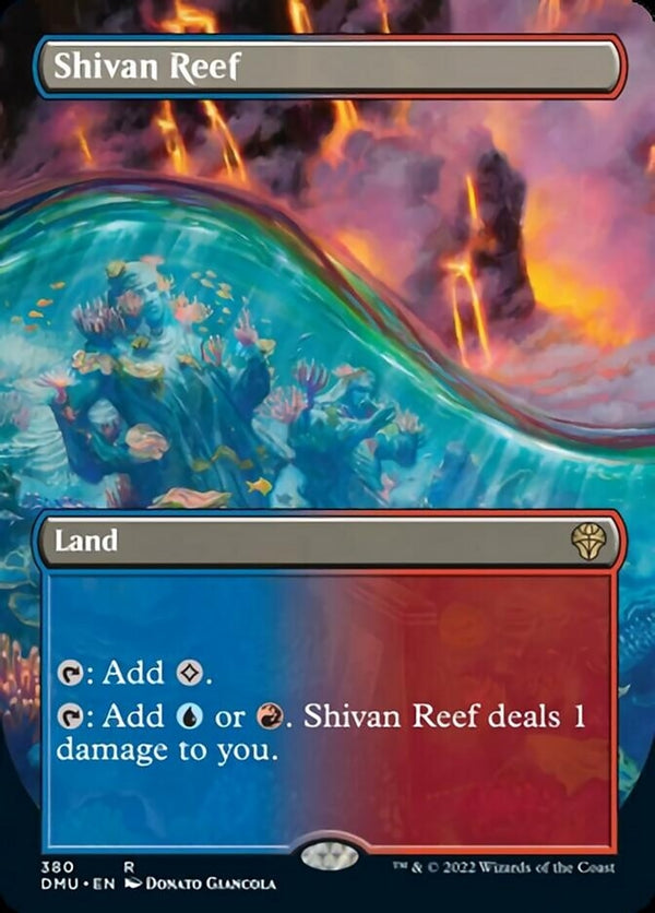 Shivan Reef [#380 Alternate-Art Borderless] (DMU-R)