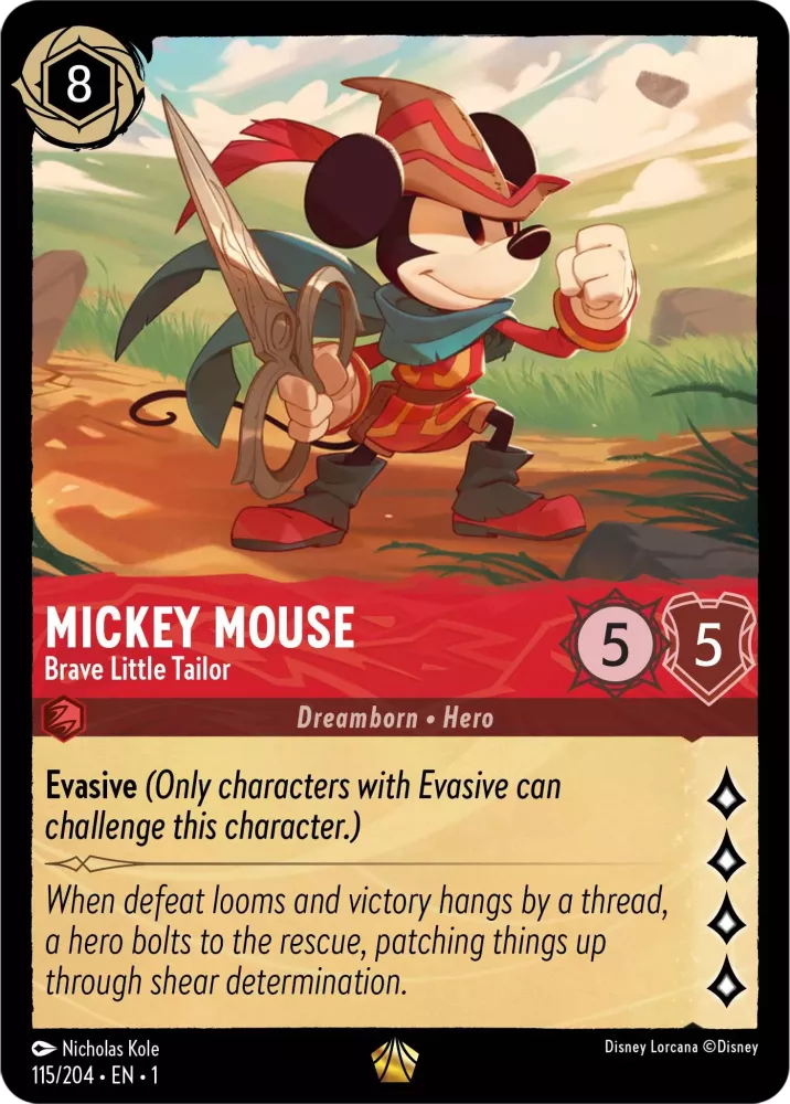 Mickey Mouse - Brave Little Tailor (The First Chapter 115/204) Legendary - Near Mint