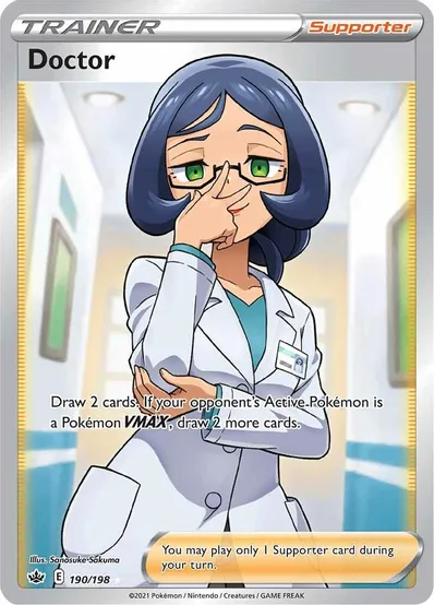 Doctor (Full Art) - 190/198 (SWSH06) Ultra Rare - Near Mint Holofoil