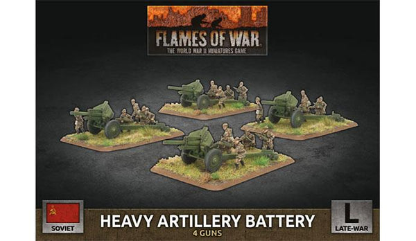 Flames of War: WWII: Soviet (SBX75) - Heavy Artillery Battery (Late)