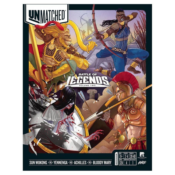 Unmatched: Battle of Legends Vol. 2 - Sun Wukong, Yennenga, Achilles, Bloody Mary